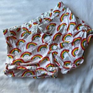 PINK Victoria's Secret Rainbow Print Shorts